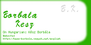 borbala kesz business card